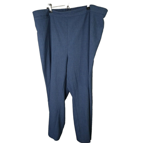 Catherine's Refined Blue Flat Front Elastic Back Waist Pullon Dress Pant 22/24WP - Picture 1 of 10